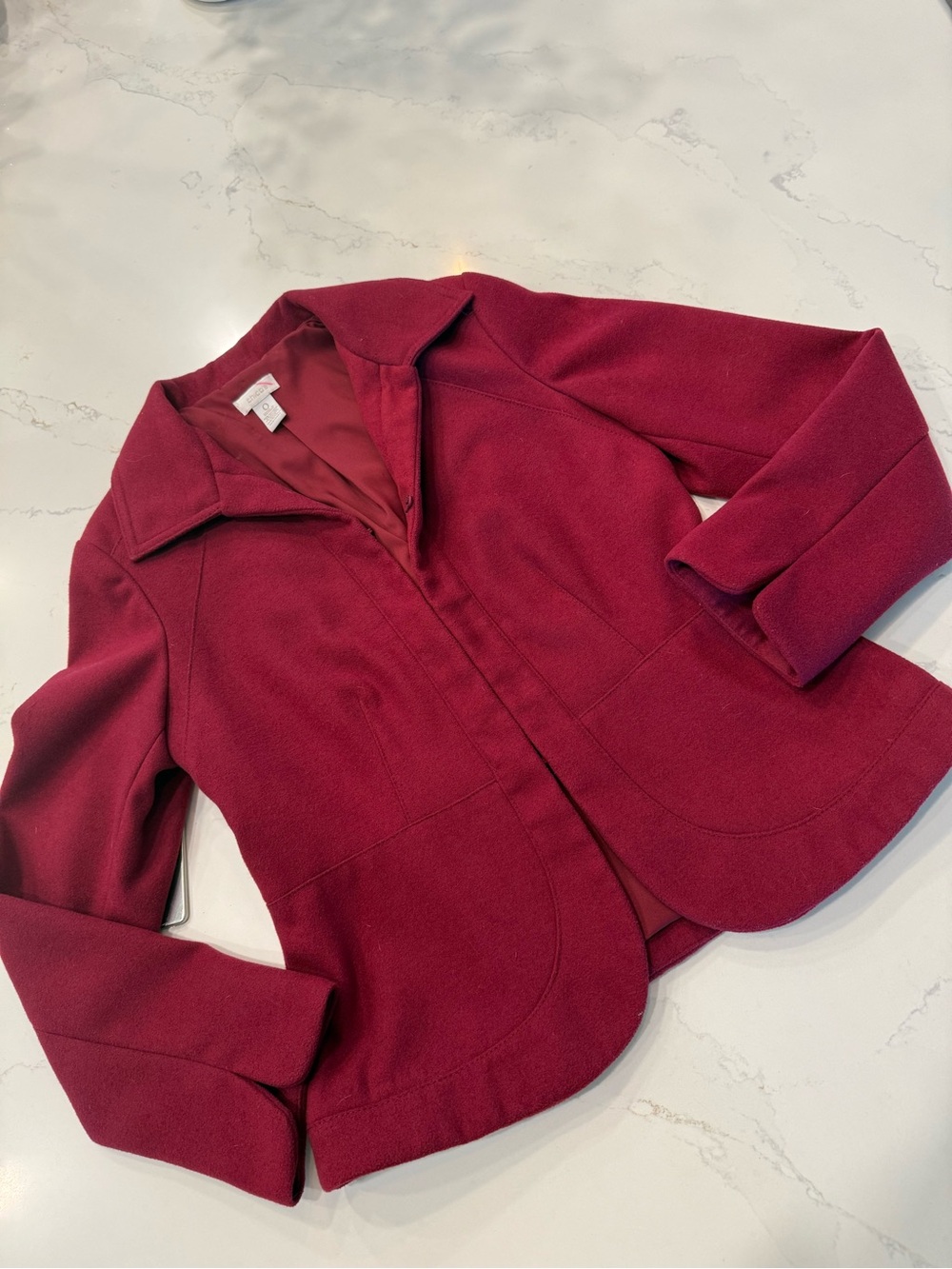 Chico's Deep Berry Tailored Jacket